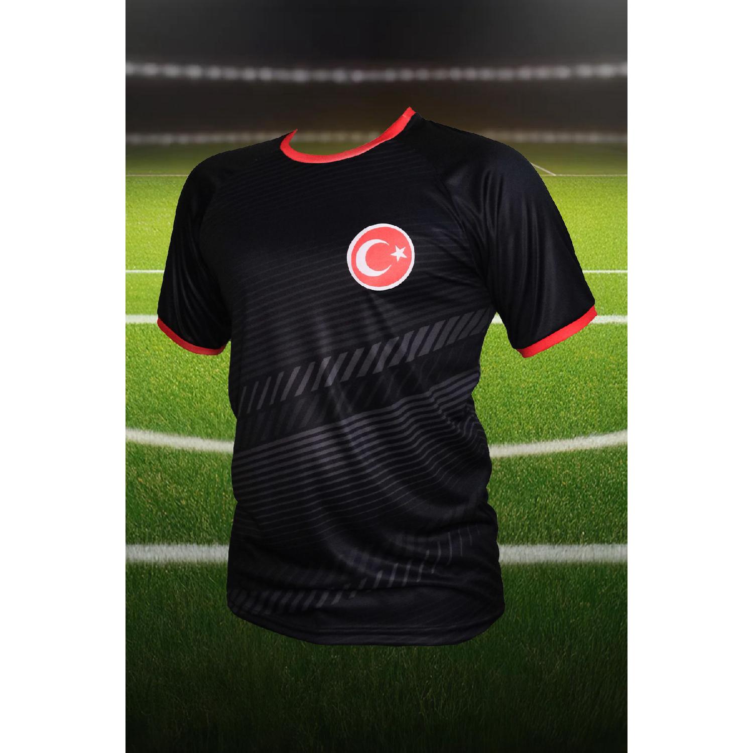 

Специальный дизайн майки национальной сборной Турции S чёрный