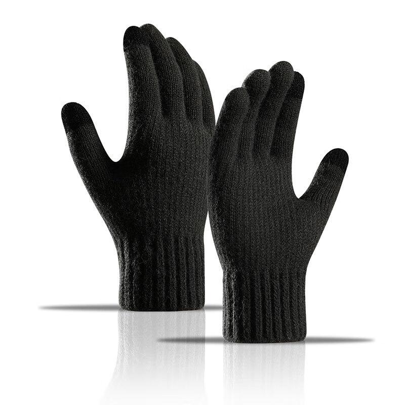 Men's Winter Touchscreen Alpaca Knit Gloves