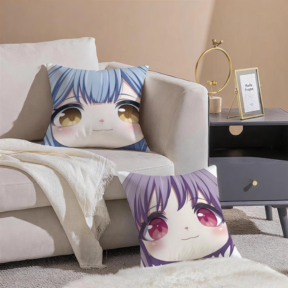 BBanG Dream Ave MMujica Cushion Cover Pillowcase Short Plush Invisible zipper Room Sofa Cushion Cover