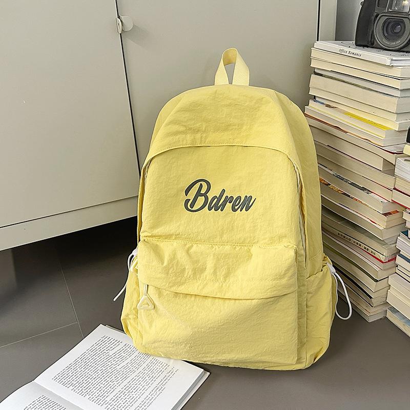 New Fashion School Bag Women's Large Capacity Backpack Lightweight Versatile High School Student Junior High School Student Backpack Tide