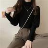 WTEMPO Damen Langarm Bischofsärmel Unterziehshirts Slim Einfarbig T-Shirts Herbst Winter T-Shirts Vintage Herbst Winter Kleidung