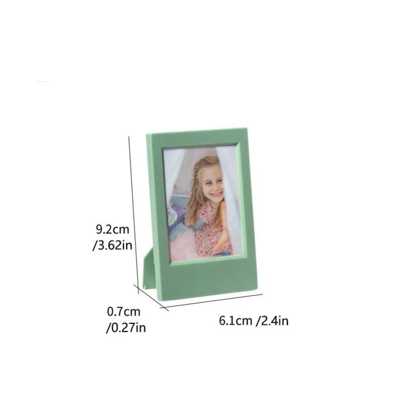 1pc Suitable For Polaroid Mini 3 Inch Classic Vertical Picture Frame Creative Seven-color Set Color Photo Frame Frame Table