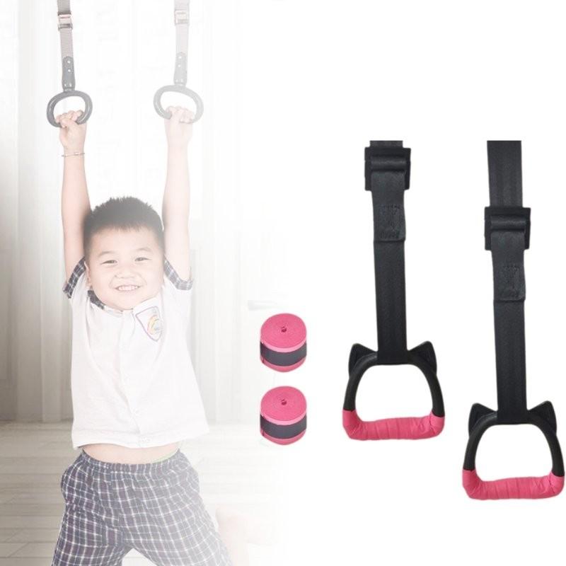 Gymnastic Children Rings Safety Straps Hanging Ring Exercise Equipment Tools