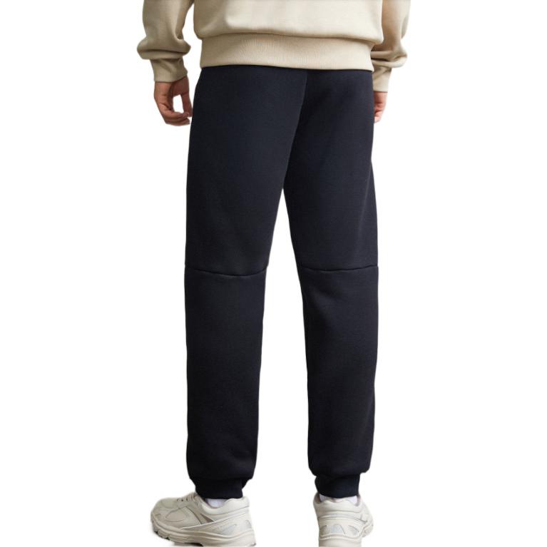 Anta Solid Color Brand Logo Printed Elastic Sports Pants Men Bottoms Black 952247743-2