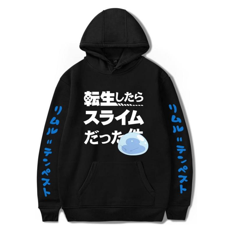 Anime Tensei Shitara Slime Datta Ken Hoodie Rimuru Tvempest Oversized Hip Hop Harajuku Sweatshirt Casual Streetwear Pullover