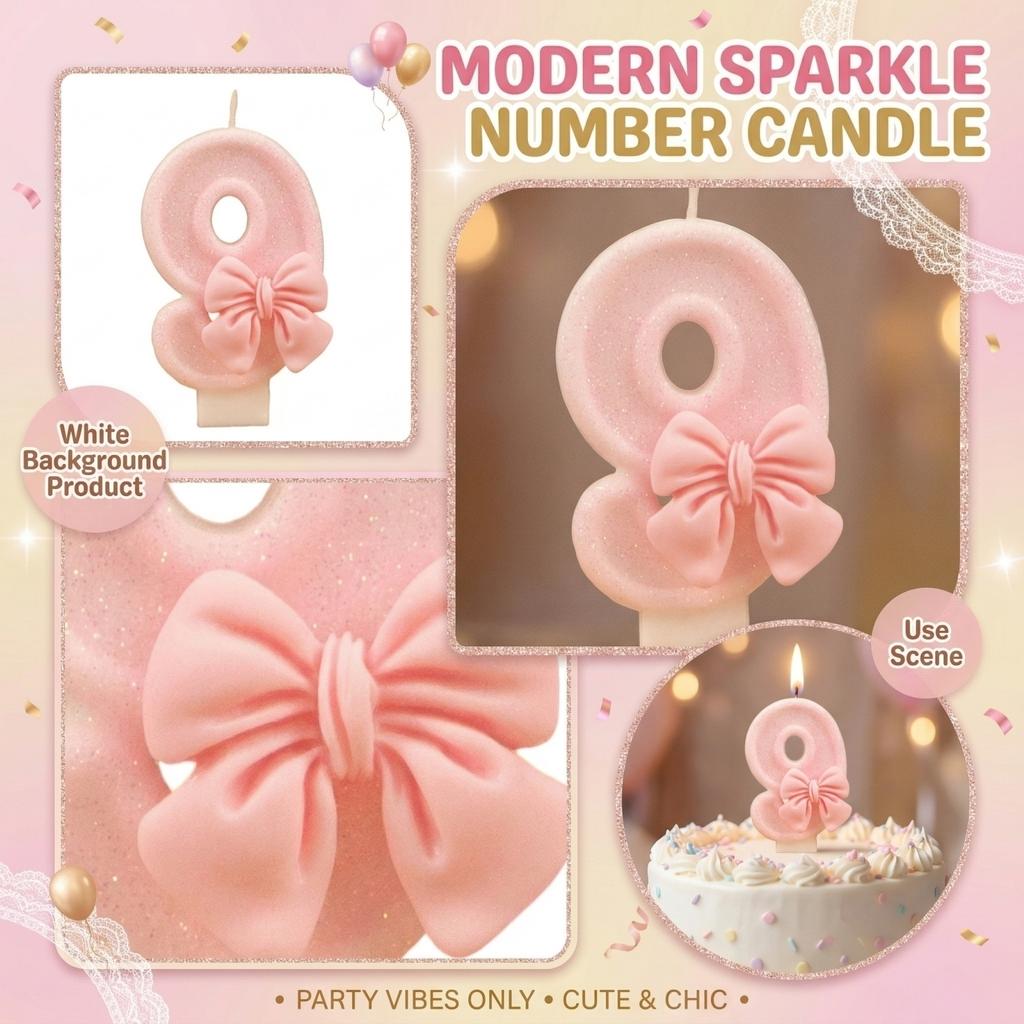 Fashion Cartoon Creative Birthday Candles Party Digital Candles