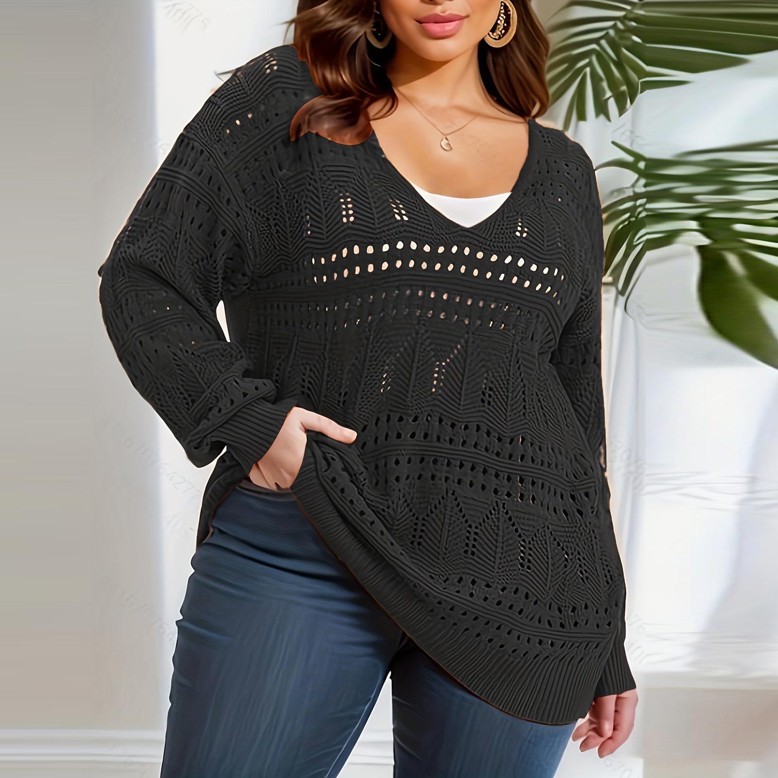 

Женские свитера на пуговицах с длинным рукавом, вязаные пальто с карманами XXL