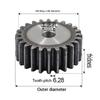 1Pcs M2 45# Steel Cylindrical Spur Gear 10T-25T Tooth Quench Hardened Anti-Wear Pinion 8/10mm Bore Process Hole Pitch 6.28mm