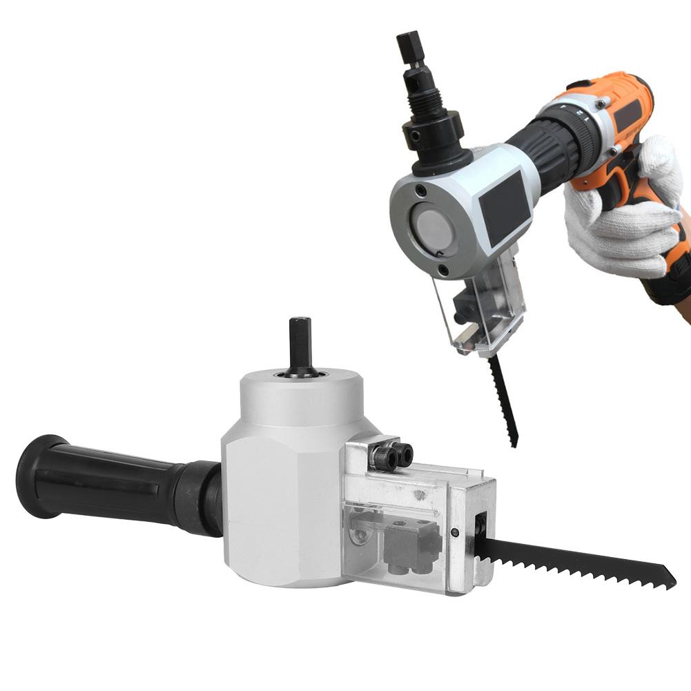 Çift Başlı Metal Kesici Sac Kemirici Matkap Aparatı Elektrikli Ahşap Testeresi Anahtarlı
