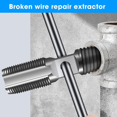 1PC Beschädigter Schraubenausdreher Doppelkopf-Schraubenausdreher Bohrer Set Wasserrohr Bolzenschraube Ventilgewinde Reparatur Entferner Werkzeug