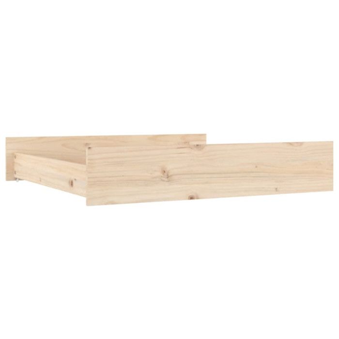 VidaXL Bed Drawers 2 Pcs Solid Pine Wood 814974