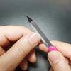 6pz Strisce Lima Doppia Faccia in Acciaio Inossidabile Lima Levigante e Lucidante Strumenti per Manicure Casalinga Strumenti per Salone di Unghie