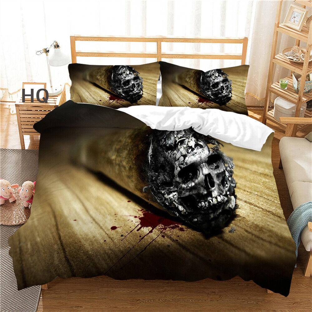 Duvet Cover 3D Skull Comforter Cover High End Bedspread Children Bedclothes
