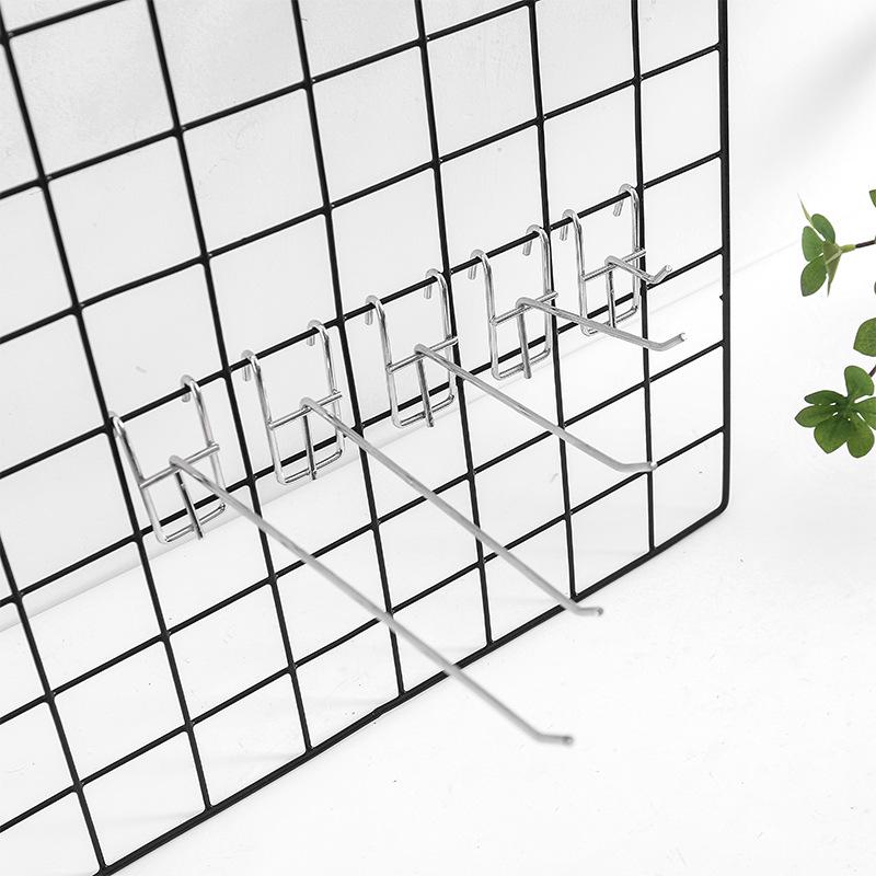 Wall Grid Hooks for Snacks and Accessories - Cross Mesh Design