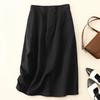 Skirt Women Summer Casual Versatile Elastic High Waist Loose Skirt Oversize Stretchy Cotton Dresses