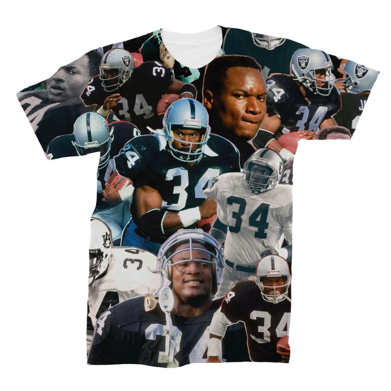 Bo Jackson 3D Collage Face T-Shirt A470 XXXL