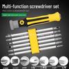 Six-in-One Magnetic Multifunctional Screwdriver Set with Special-Shaped Bits: 13-in-1 Y-Type and U-Type Screwdrivers