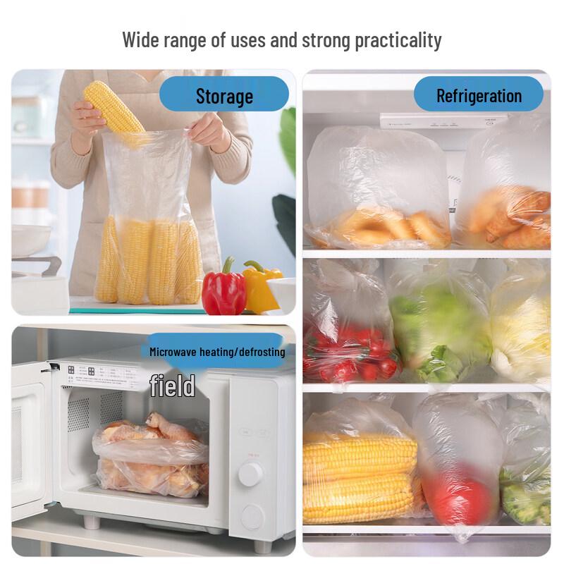 CHAHUA Thickened Perforated Roll Food Storage Bags