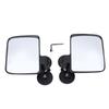 1 Pair Golf Cart Rear View Side Mirror Large HD Glass Magnetic Mirrors Universal for Tractors