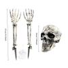 1pc Halloween Skull Man Props Realistic Skull Garden Pile Outdoor Decoration for Horror Party, Halloween Decorations