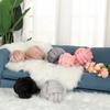 Handmade Woven Pillow Solid Color Nordic Ins Style Home Decoration Soft Crystal Velvet Ball Pillow Sofa Bedroom Bedhead Pillow