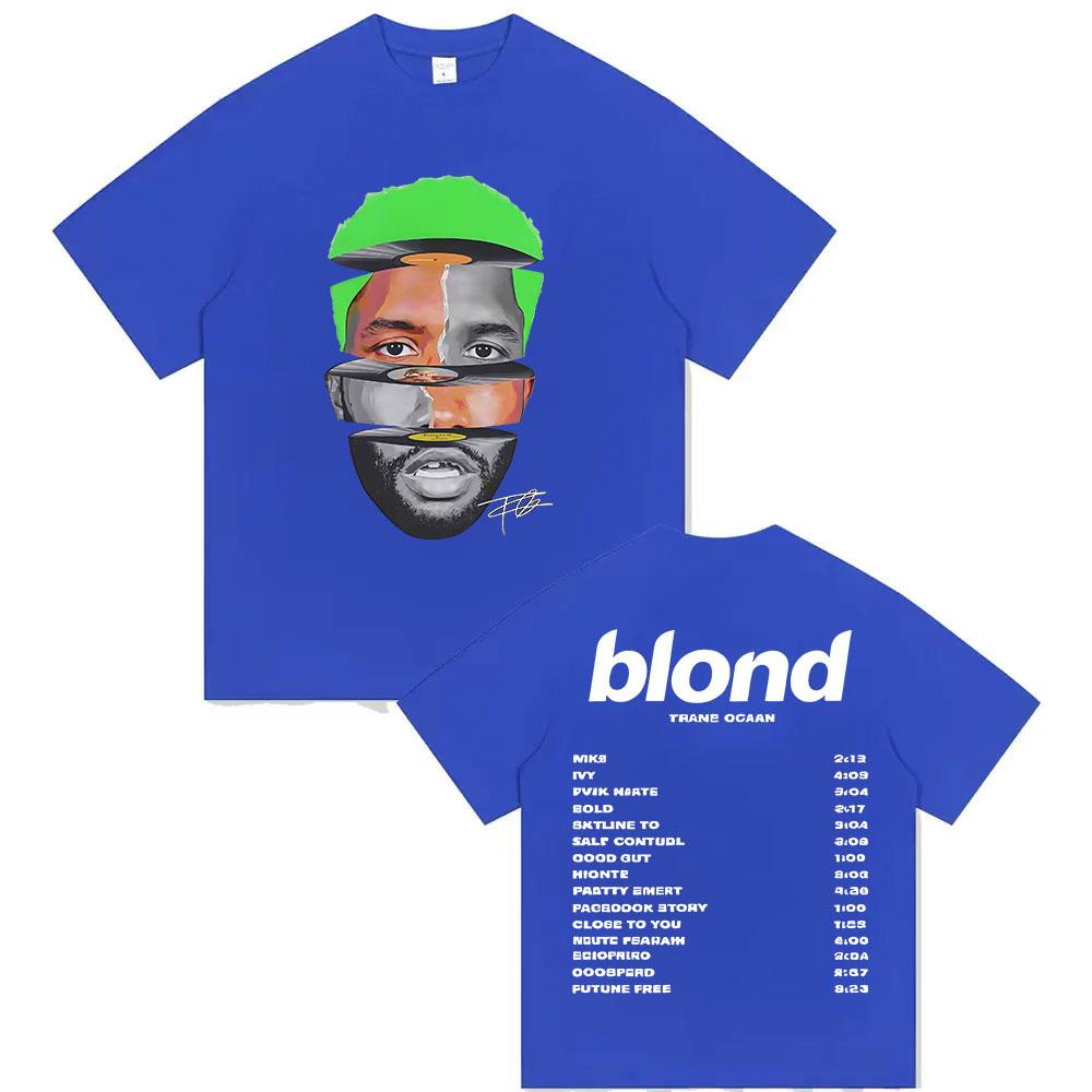 Limited Rapper Frank Tour 2025 Merch T Shirt Unisexs Vintage Fashion Ocean Short Sleeve Tshirt Pop Hip Hop Clothing Blond TShirts