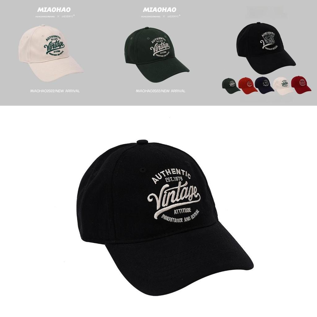 Vintage Style Embroidered Cotton Baseball Cap Unisex Adjustable Summer Hat