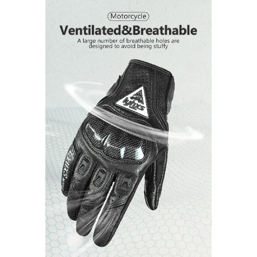 Motorcycle Racing Gloves Equipment Leather Carbon Protection Moto Cross Dirtbiker Riding Motocross Motorcyclist Cycling Glove