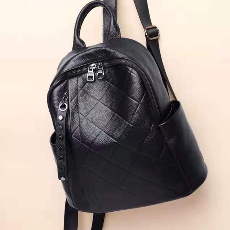 Genuine Leather Women s Bag First-layer Cowhide Backpack All-match Large Capacity 8038 Trend