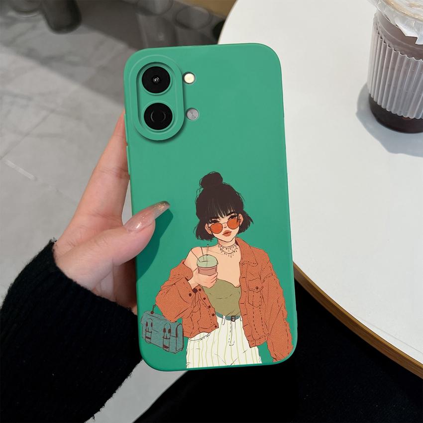 For Tecno Spark Go 3 2 1S 40 30 40C Pova 7 Ultra Pro Neo Case Sweet Girls Back Cover Soft Liquid Silicone Shockproof Phone Bags For Tecno Shell Bumper