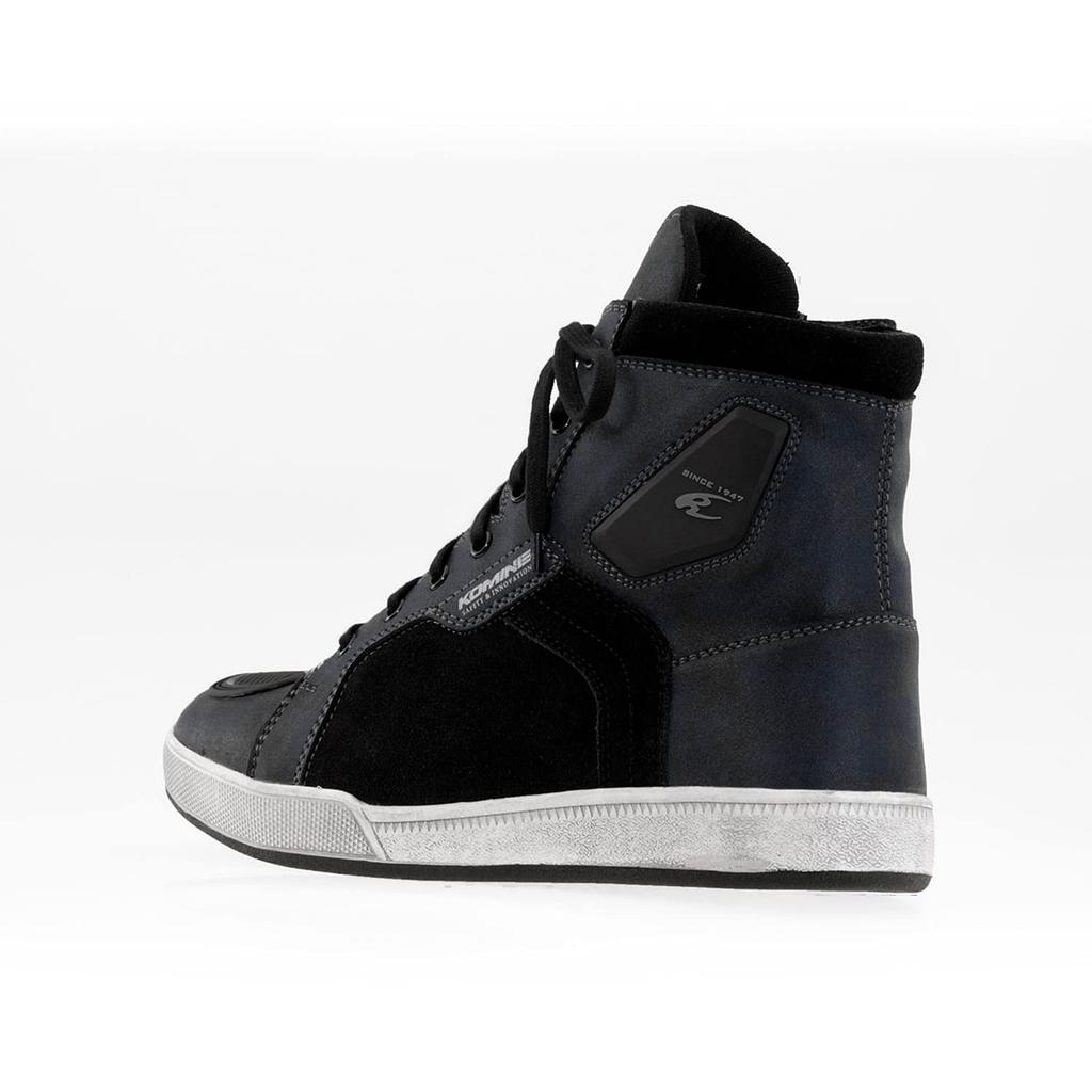 KOMINE Waterproof Microfiber Motorcycle Riding Size Graphite Sneakers, 27, Black, BK-091