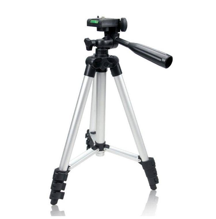 Aluminum Tripod With Threeway Head For Camera And Phone Stabilization Home Office Photography