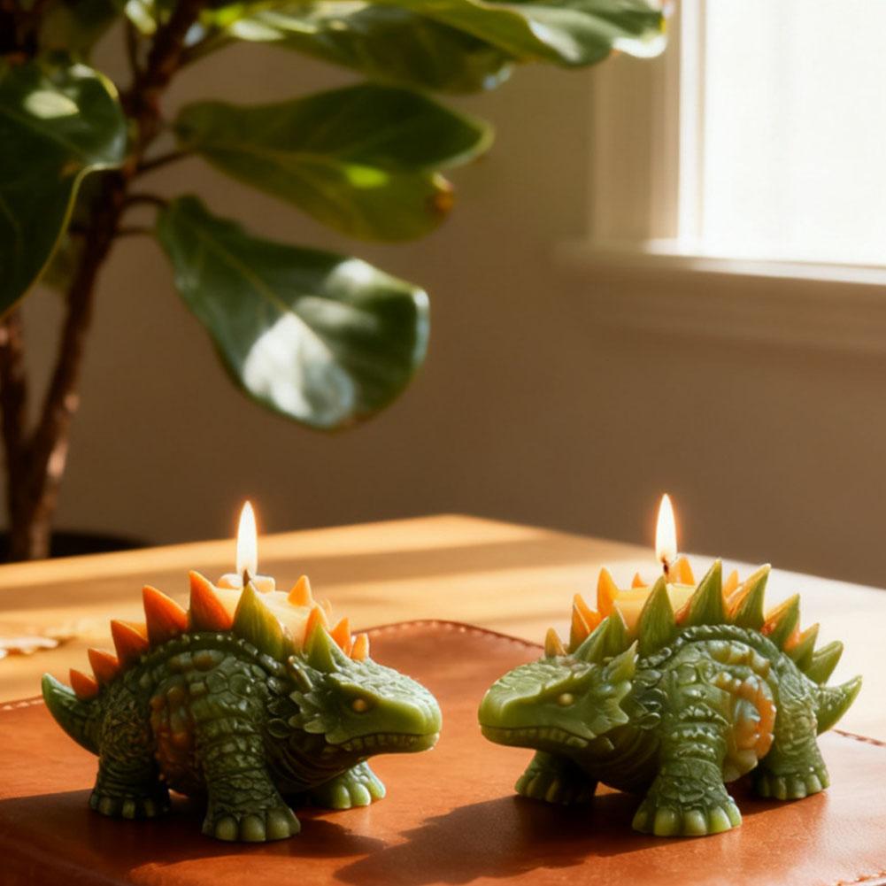 Realistic Stegosaurus Candle Mold, Walking Posture Theme Dinosaur Series Clay/plaster/resin/wax/soap Making Crafts, Mol Det L0R6