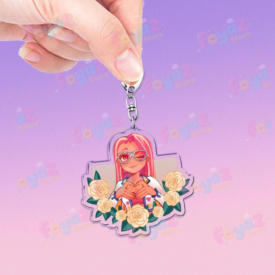 

Cute Game Date Everything Keychains for Accessories Eddie Betty Mateo Jewelry Keyrings Chibi Cartoon Charm Friends Gifts