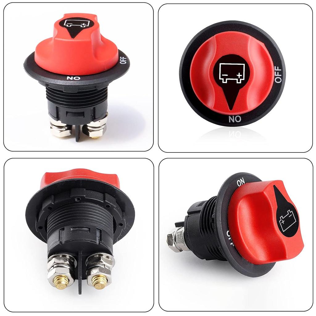 Battery Disconnect Switch 12-48 V Battery Master Cut Shut Off Isolator Switch Max. 32V DC 100A Cont 150A INT ON-Off Power Battery Switches for Car