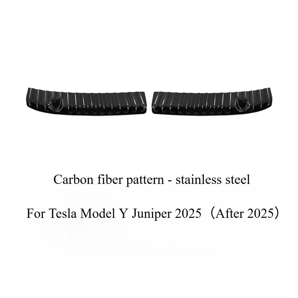 Trunk Door Sill Strip for Tesla Model Y Juniper 2025 Stainless Steel Trunk Threshold Protection Strip Anti Scratch Protector