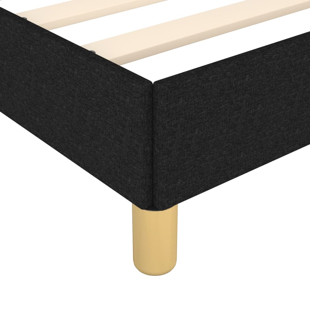Vidaxl Rama Łóżka Bez Materaca Czarna 80X200 Cm Tkanina