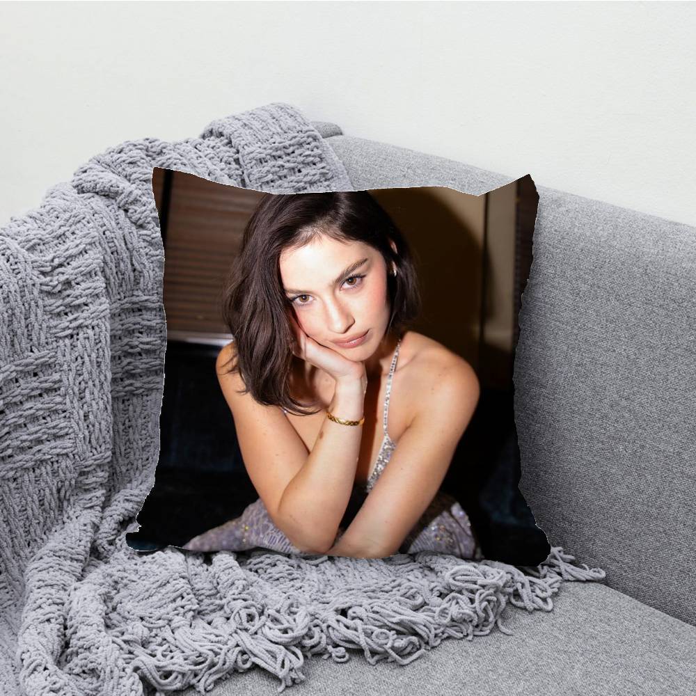 G-Gracie A-Abrams Throw Pillow Case For 45x45cm 55x55cm 30x30cm Square Car Pillowcase Home Bedchamber Decor Gift