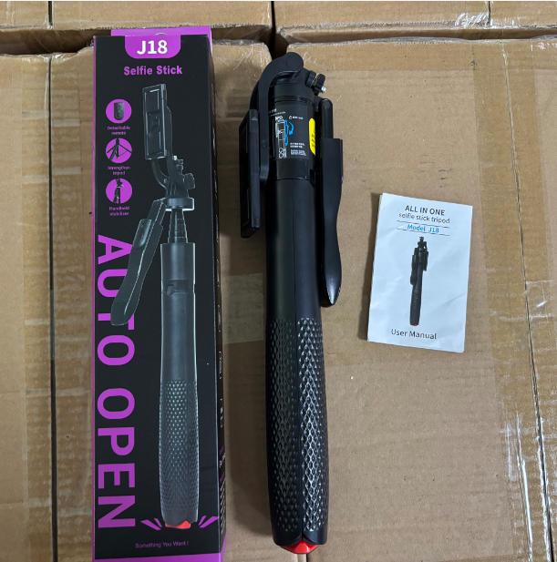 Mobile Bluetooth Panoramic Selfie Stick & Auto Pop-up Tripod for Photography & Live Streaming