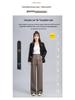 Women's Spring 2025 Straight Leg High Waist Casual Wide Leg Pants