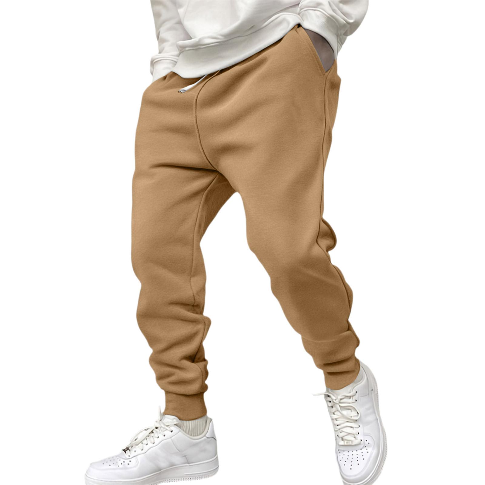 

Men S Sports Pants Running Pants Outdoor Pocket Work Pants Casual Pants XXL хаки