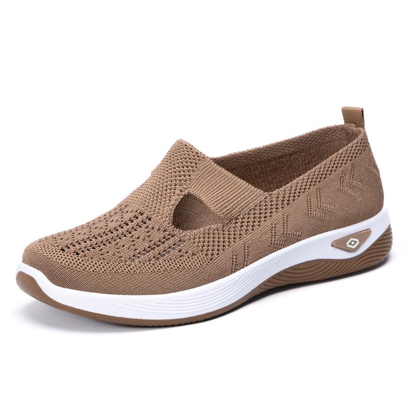 Damen Übergröße Atmungsaktive Mesh Slipper – Bequeme und Weiche Sohle Mütter Sneaker