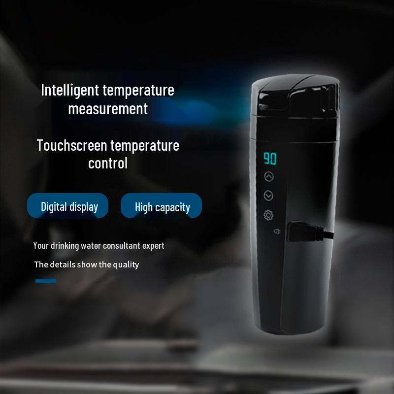 Inteligentná termoska do auta: Zimné ohrievanie vody a izolovaný elektrický pohár s digitálnym displejom