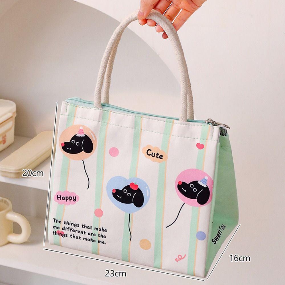 

New Aluminum Film Insulated Thermal Bag Portable Picnic Travel Lunch Bag Cartoon Large Capacity Cooler Warm Box
