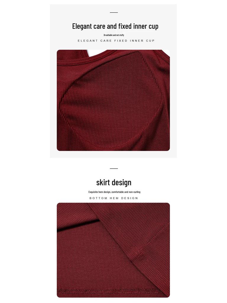 Racerback Damen-Camisole mit integrierten BH-Polstern, ärmelloses, formgebendes Sommer-Top für innen oder außen
