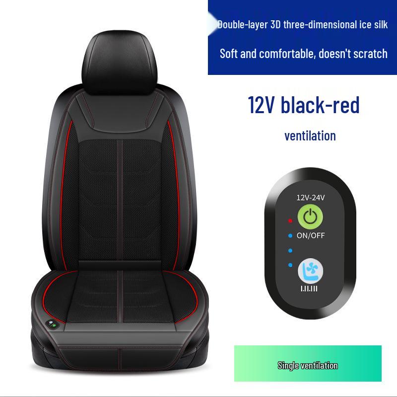 Car Ventilation Cushion with Cooling Airflow and Ice Silk Cover