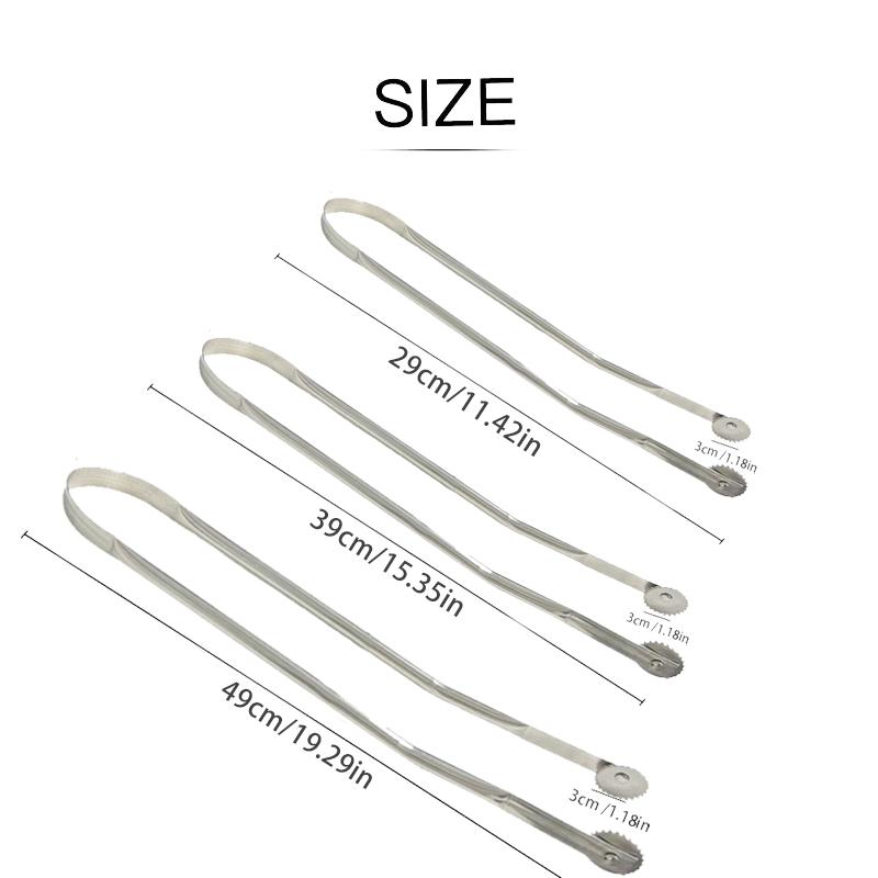 BBQ Sausage Turning Tongs, Hot Dog Tongs, Stainless Steel BBQ Kitchen Tongs