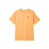Einfarbiger Rundhals-Pullover Kurzarm-T-Shirt Herren Oberteile Orange DV9816-815