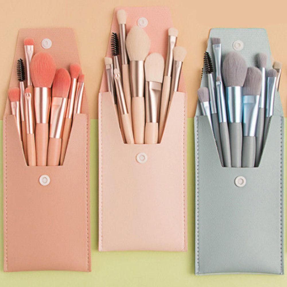 8Pcs Portable Makeup Brush Set Soft Makeup Concealer Brush Blush Loose Powder Brush Eye Shadow Foundation Brush Beauty Tools