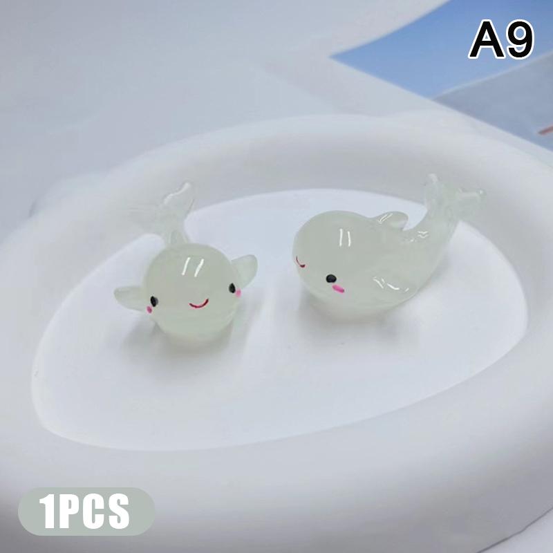 

Светящийся маленький кит морской животное украшение мини-подвеска украшение для аквариума ландшафтное ремесло настольное украшение